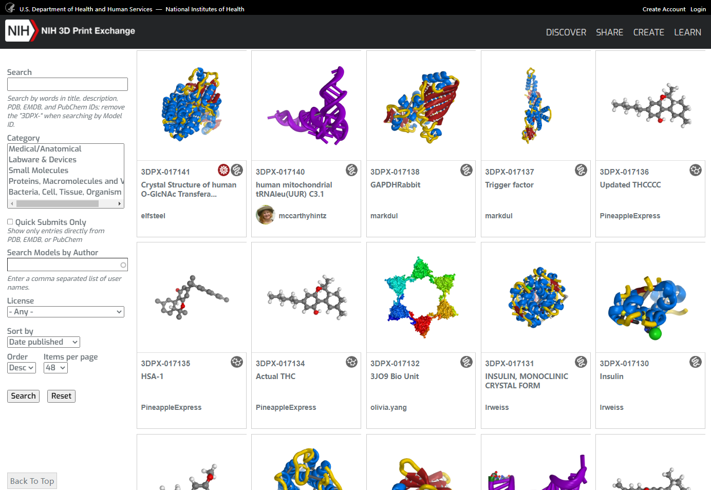 NIH 3D Print Exchange