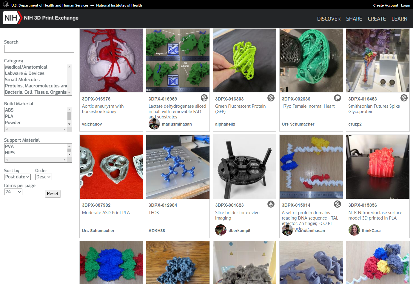 NIH 3D Print Exchange
