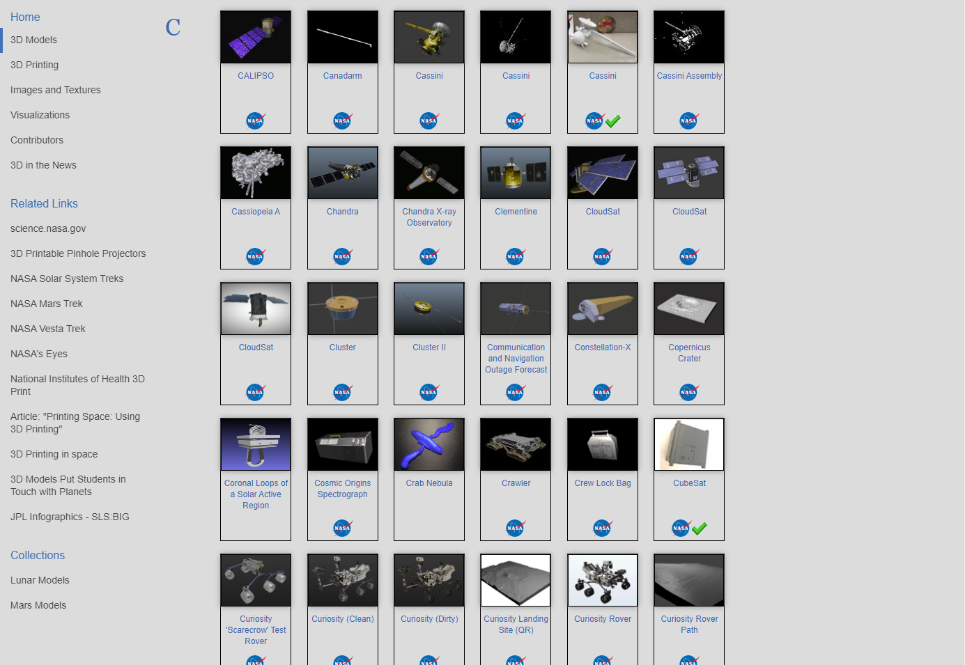 NASA 3D Resources