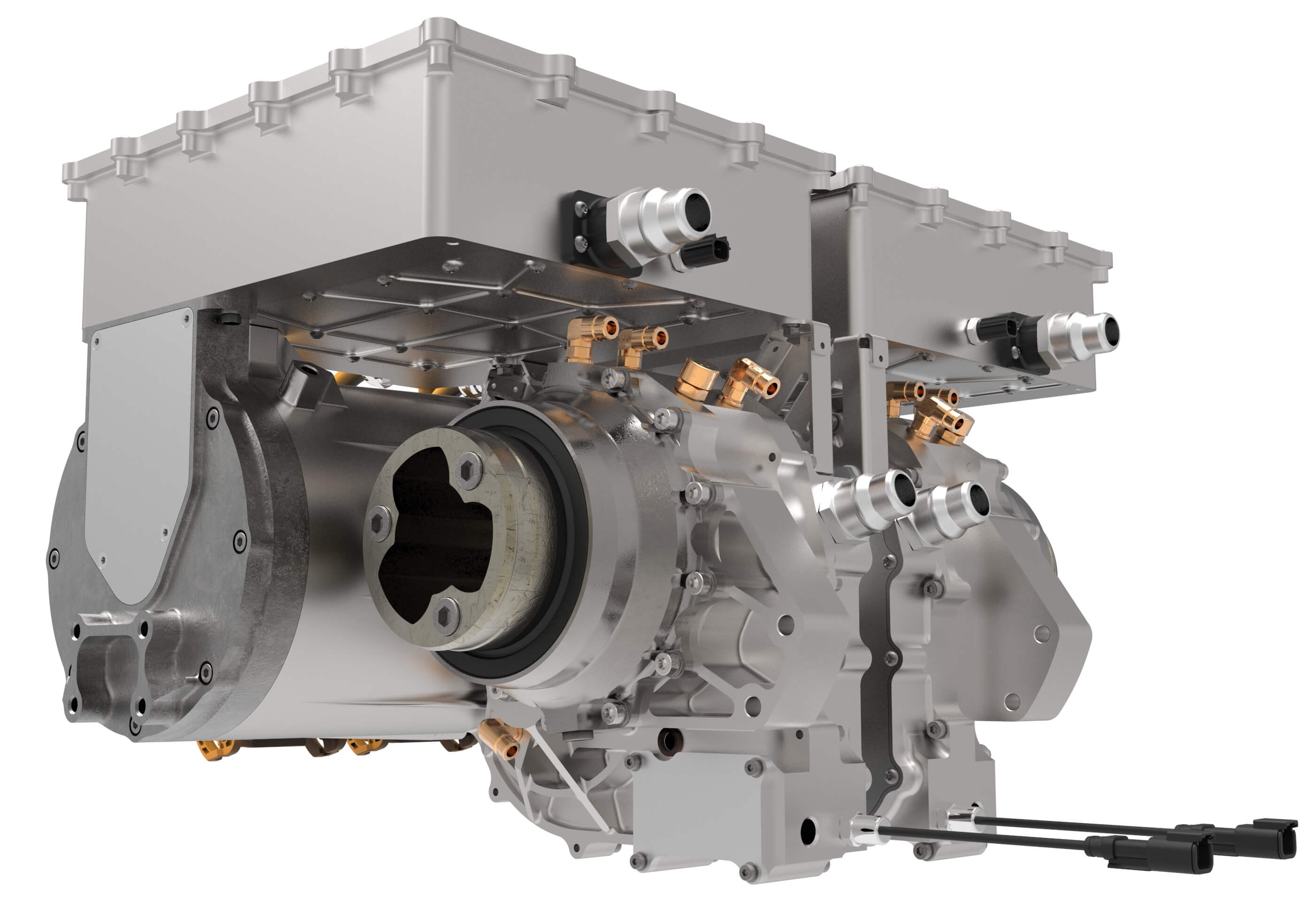 英国科技公司Equipmake在电池展上推出了 Ampere 220 E-Axle System