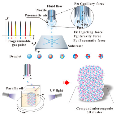 中国科学院研究人员开发出可编程多界面液滴打印的新方法