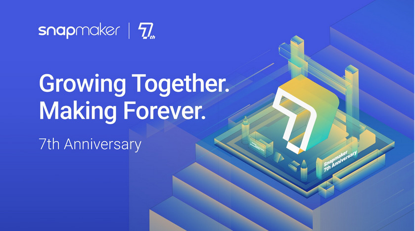 Snapmaker 为公司周年纪念推出新的3D打印机