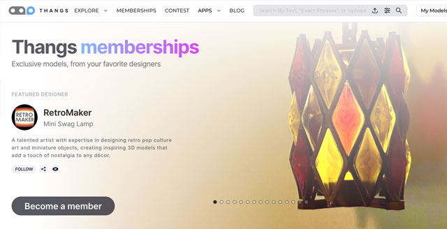 3D 建模平台Thangs 推出高级会员资格