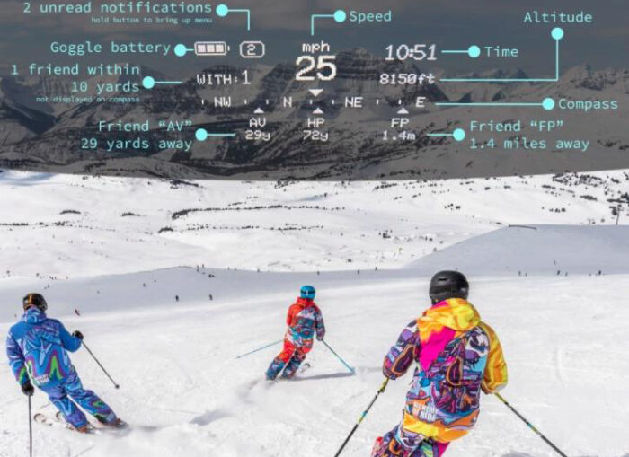 利用3D打印 Rekkie的智能滑雪镜将增强现实 (AR) 与传统滑雪设备融为一体