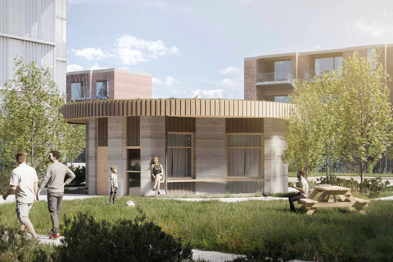 SAGA 建造 斯堪的纳维亚最大的3D打印圆形房屋