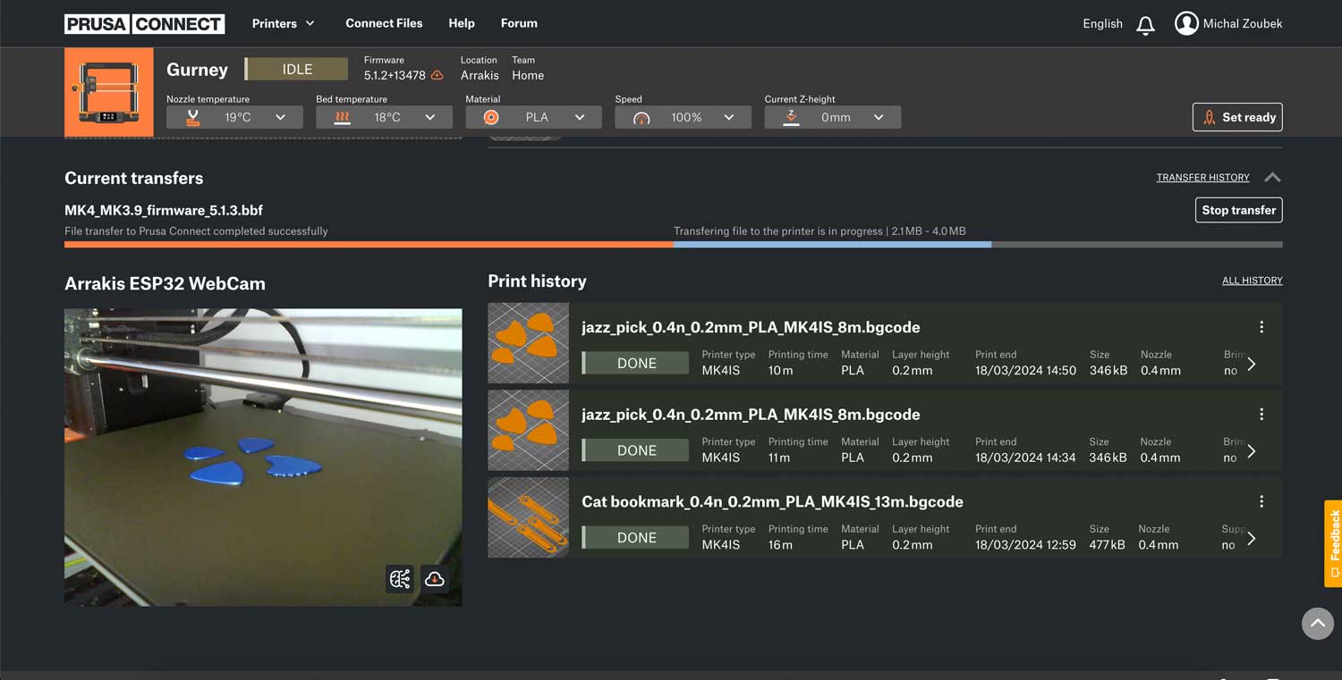 Miroslav Pivovarský为Prusa3D打印机提供开源摄像头解决方案