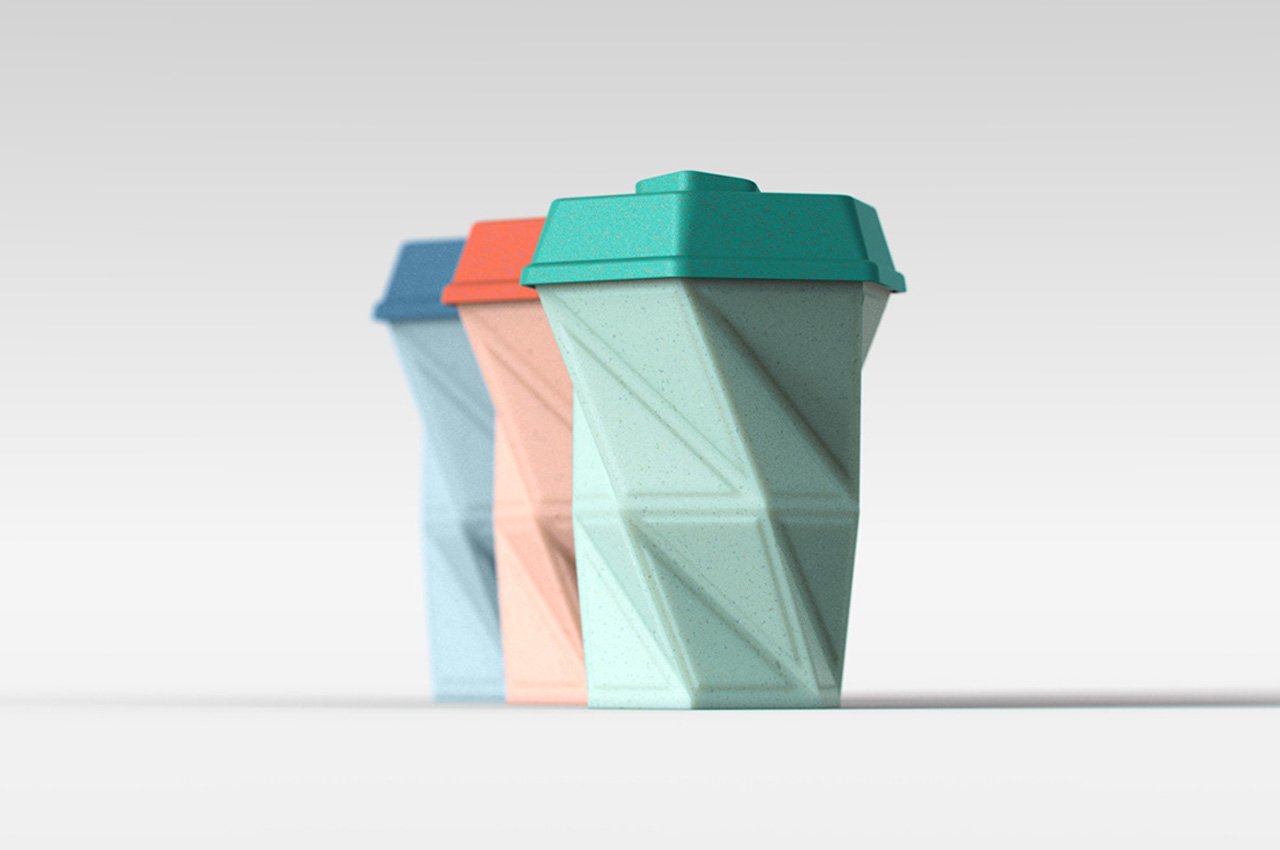 设计师Kalina Gotseva推出“可折叠重复使用”的3D打印硅胶杯