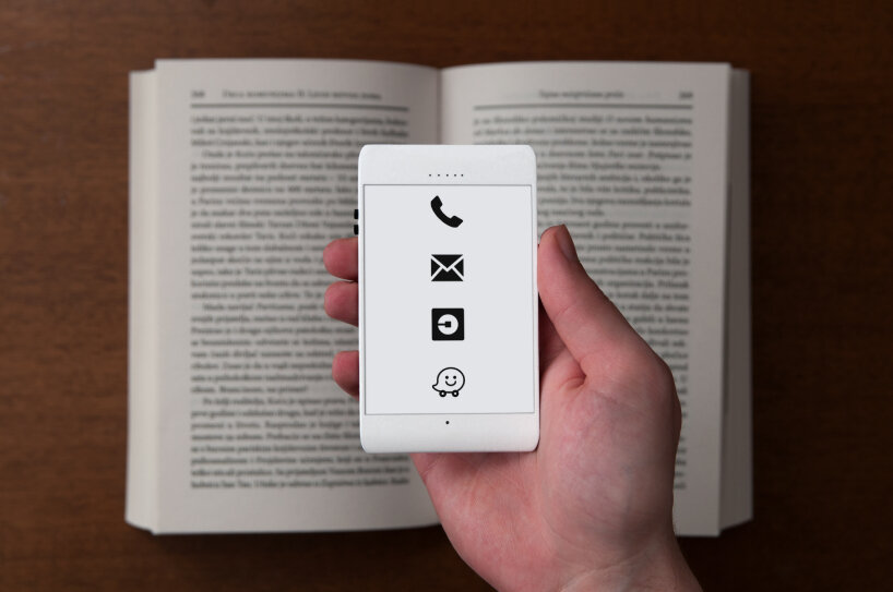 Marko Lazic推出了一款采用电子墨水显示屏的3D打印手机 Offone