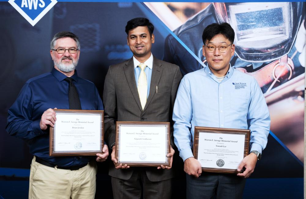 ORNL研究人员因在喷气发动机维修方面取得突破而获奖