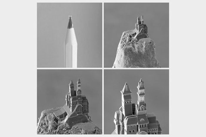 纳米3D打印中的微型直流驱动器：铅笔尖上的城堡