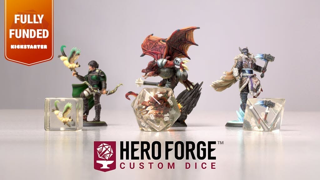 Hero Forge 提供定制3D打印个性化游戏骰子