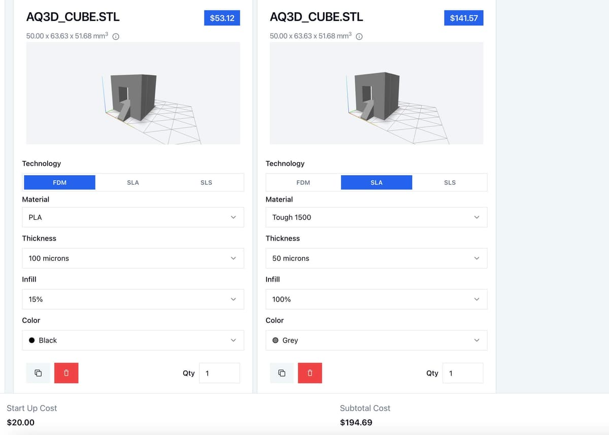 AutoQuote3D推出面向3D打印企业的报价和订单管理
