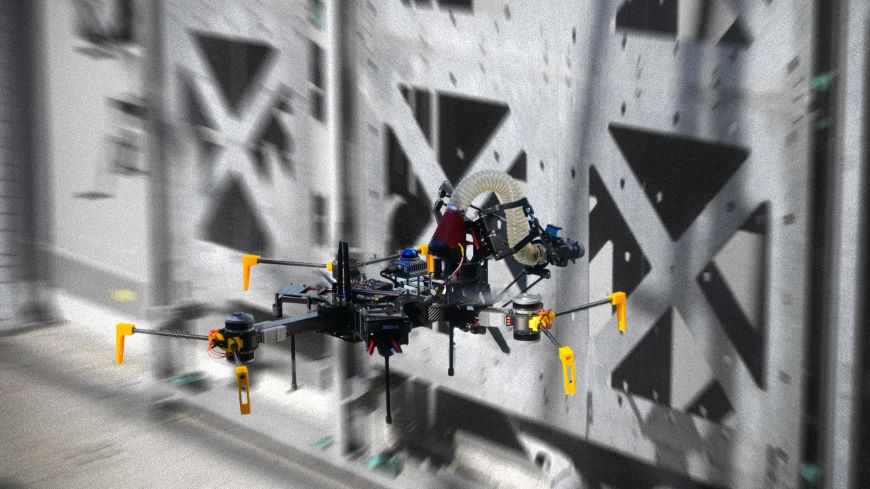 Empa和EPFL的研究人员探索空中机器人在建筑领域的应用