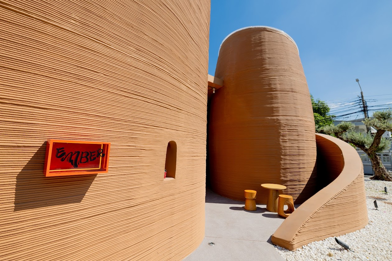 Ember Cafe & Wine将自然风格的建筑与SCG 3D打印结构相结合重塑自然形态
