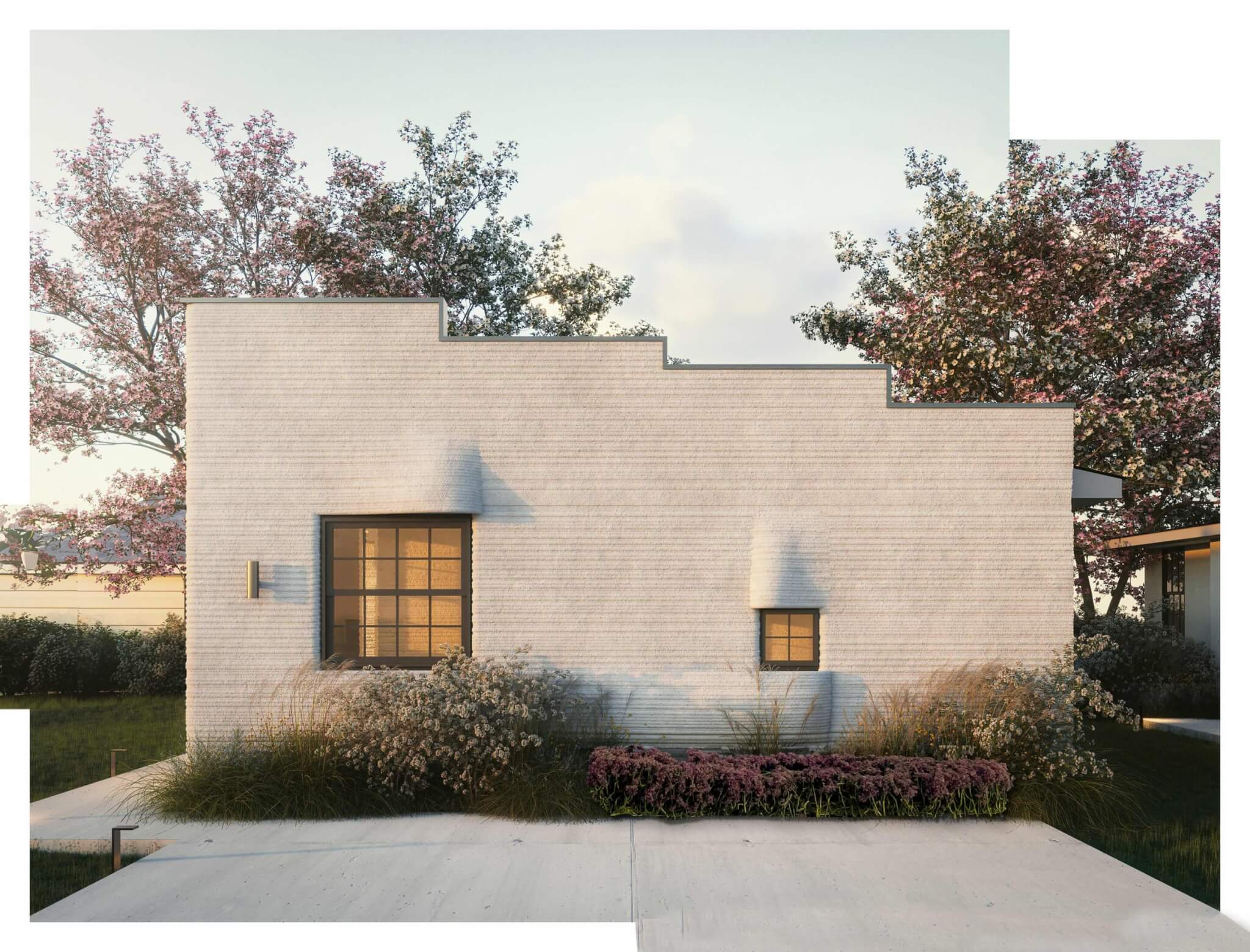 加州乡村地区正在建造第一个名为“灯芯绒城堡”（Corduroy Castles）的五栋3D打印房屋