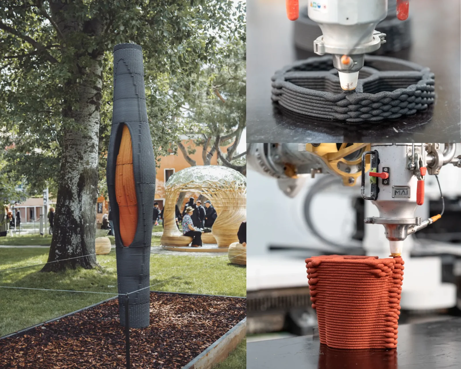 3D打印模块化柱“Duality of Skin and Core”亮相2025威尼斯双年展