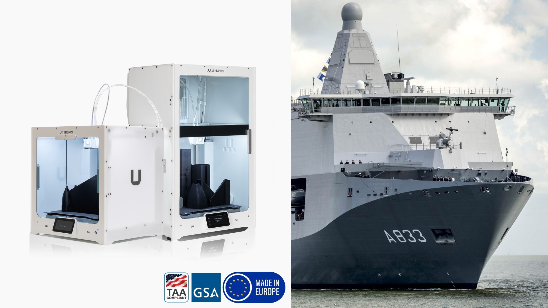 UltiMaker推出用于国防应用的安全3D打印生产线