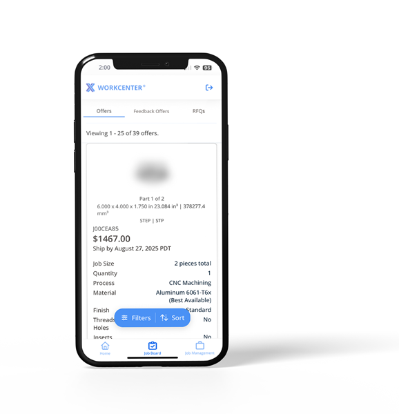 Xometry 为制造合作伙伴推出移动应用程序 用于管理作业和工作流程