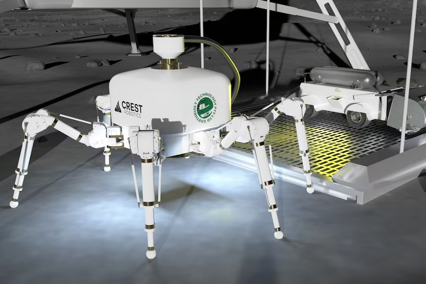 蜘蛛形机器人结合3D打印和建筑技术 可在地球和月球应用