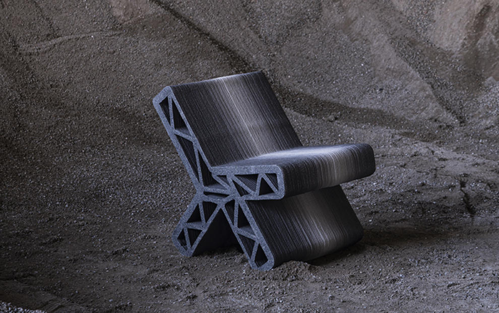 中国设计工作室BENTU Design 利用拆除的城中村废料3D打印街头家具